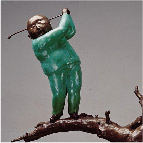 Qu Guangci, Everything Is Possible I, Bronze, 89cm x 47cm x 152cm, 2007